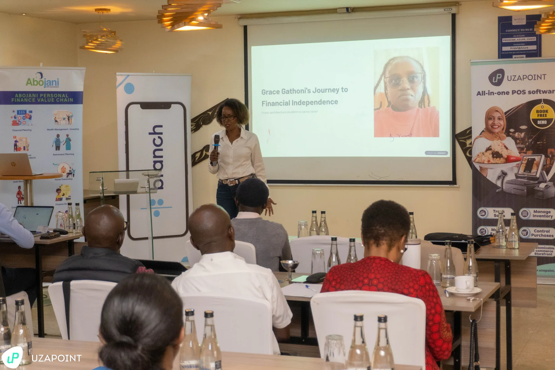 Uzapoint Academy facilitator presenting to business owners