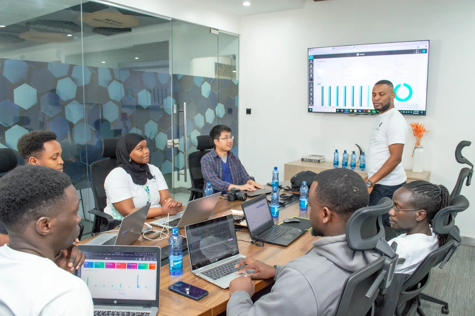 Uzapoint representatives and guests at an industry forum