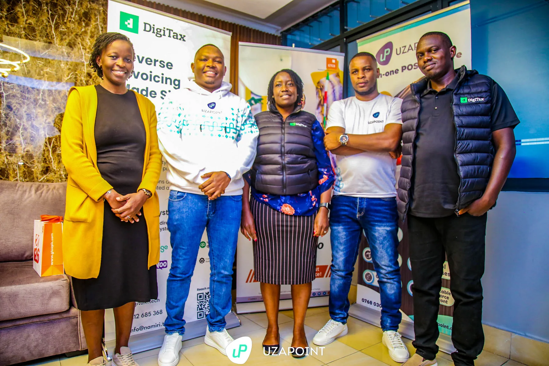 Uzapoint and ecosystem partners gathered at a business event